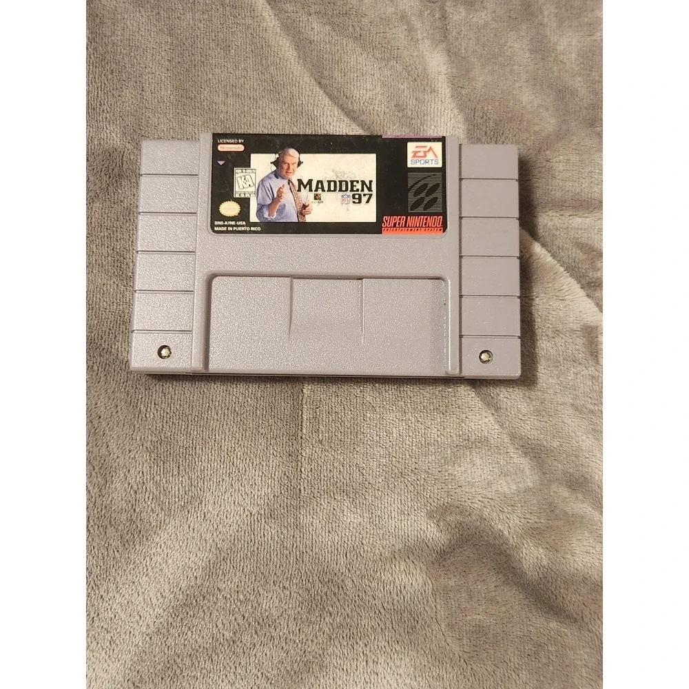 Snes Super Nintendo Entertainment System Lot Of 3 Madden Games 96 97 94